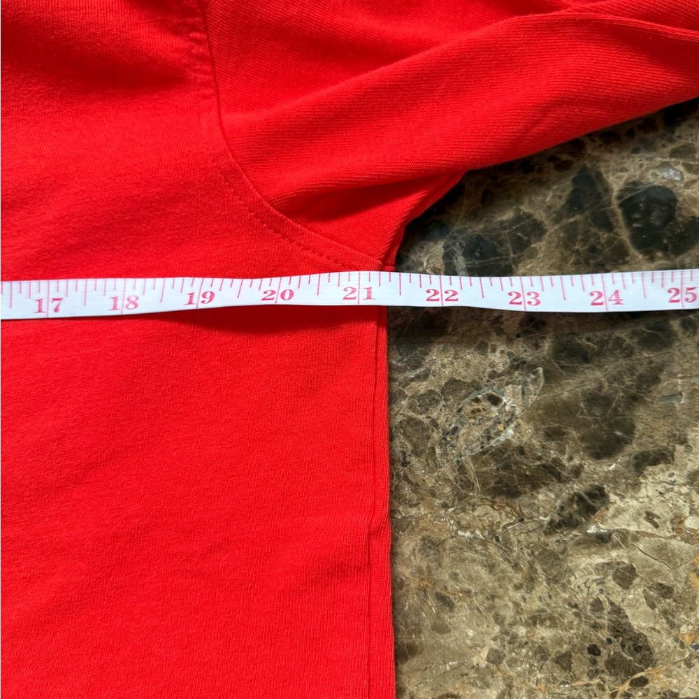 NEW Champion Hoodie Sweatshirt Womens Red Long Sleeve Logo Athletic Size M - Picture 4 of 9